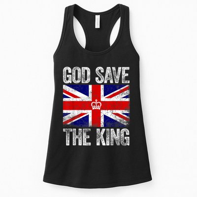 God Save The King Charles III Tee UK Flag Top King Charles Retro Womens Tank Top
