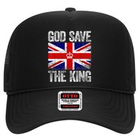 God Save The King Charles III Tee UK Flag Top King Charles Retro Hat