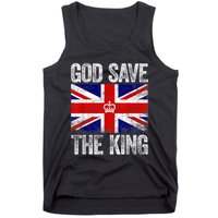 God Save The King Charles III Tee UK Flag Top King Charles Retro Tank Top