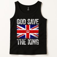 God Save The King Charles III Tee UK Flag Top King Charles Retro Tank Top
