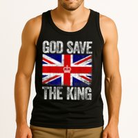 God Save The King Charles III Tee UK Flag Top King Charles Retro Tank Top
