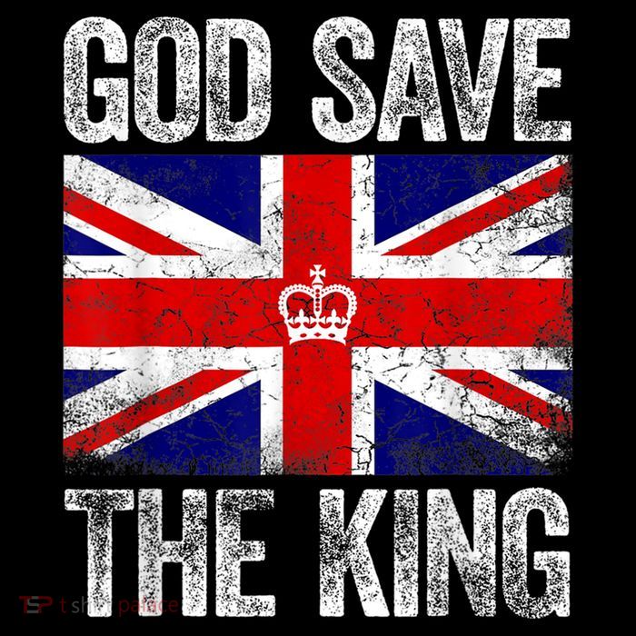 God Save The King Charles III Tee UK Flag Top King Charles Retro Wool Snapback Cap