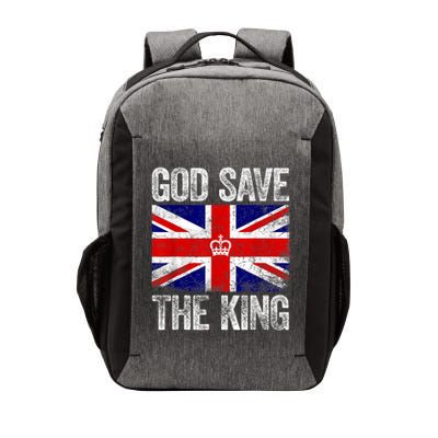 God Save The King Charles III Tee UK Flag Top King Charles Retro Vector Backpack