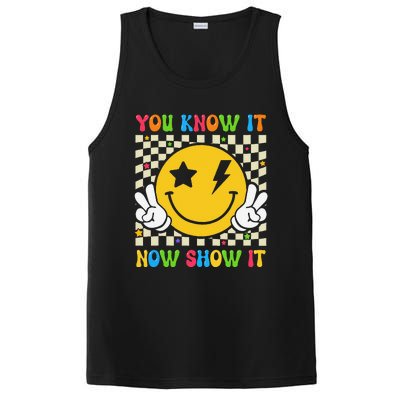 Groovy State Testing Day Teacher You Know It Now Show It PosiCharge Competitor Tank