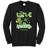 Gnome Shamrock Truck Love NICU Nurse Nursing St Patricks Day Sweatshirt