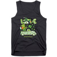 Gnome Shamrock Truck Love NICU Nurse Nursing St Patricks Day Tank Top