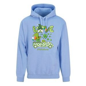 Gnome Shamrock Truck Love NICU Nurse Nursing St Patricks Day Unisex Surf Hoodie