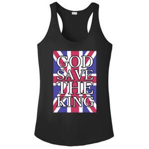 God Save The King British Royal Family Uk Union Jack Flag Gift Ladies PosiCharge Competitor Racerback Tank