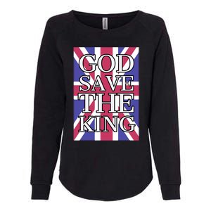 God Save The King British Royal Family Uk Union Jack Flag Gift Womens California Wash Sweatshirt