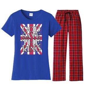 God Save The King British Royal Family Uk Union Jack Flag Gift Women's Flannel Pajama Set