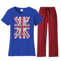 God Save The King British Royal Family Uk Union Jack Flag Gift Women's Flannel Pajama Set