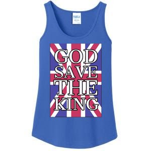 God Save The King British Royal Family Uk Union Jack Flag Gift Ladies Essential Tank