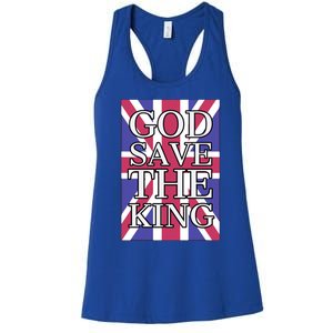 God Save The King British Royal Family Uk Union Jack Flag Gift Women's Racerback Tank