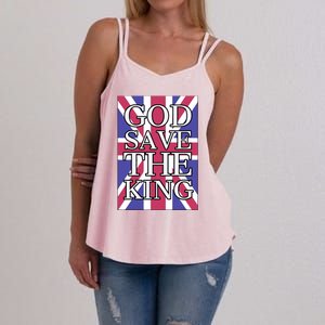 God Save The King British Royal Family Uk Union Jack Flag Gift Women's Strappy Tank