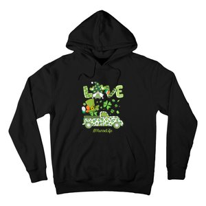 Gnome Shamrock Truck Love Nurse Life Nursing St Patricks Day Hoodie