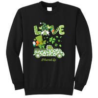 Gnome Shamrock Truck Love Nurse Life Nursing St Patricks Day Tall Sweatshirt