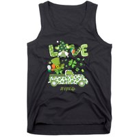 Gnome Shamrock Truck Love RN Life Nurse St Patricks Tank Top