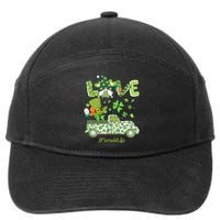 Gnome Shamrock Truck Love Scrub Life Nurse St Patricks Day 7-Panel Snapback Hat