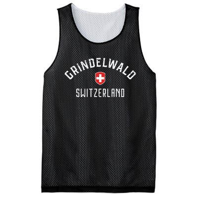 Grindelwald Switzerland T Swiss Flag Grindelwald Mesh Reversible Basketball Jersey Tank