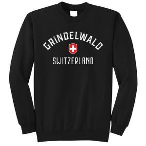 Grindelwald Switzerland T Swiss Flag Grindelwald Tall Sweatshirt