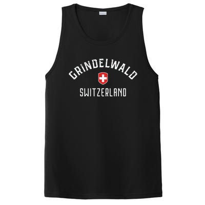 Grindelwald Switzerland T Swiss Flag Grindelwald PosiCharge Competitor Tank