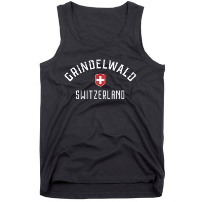 Grindelwald Switzerland T Swiss Flag Grindelwald Tank Top