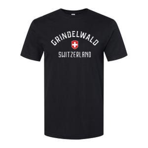 Grindelwald Switzerland T Swiss Flag Grindelwald Softstyle CVC T-Shirt