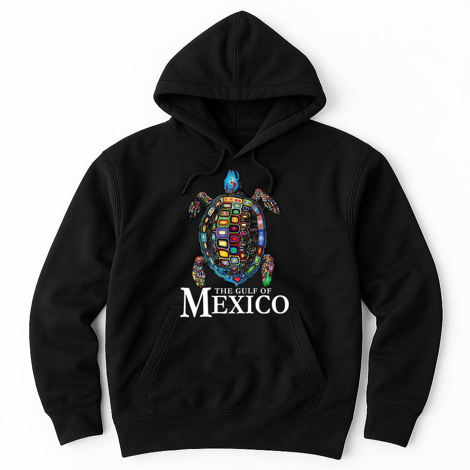 Graphic Sea Turtle Gulf Of Mexico Never Forget Trump Hoodie