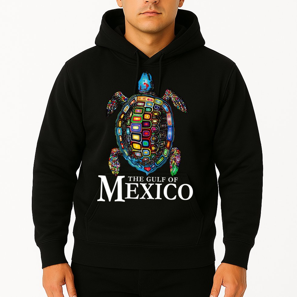 Graphic Sea Turtle Gulf Of Mexico Never Forget Trump Hoodie