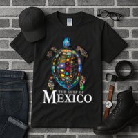 Graphic Sea Turtle Gulf Of Mexico Never Forget Trump Tall T-Shirt