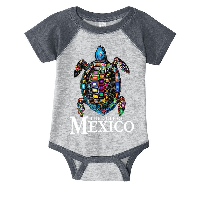 Graphic Sea Turtle Gulf Of Mexico Never Forget Trump Infant Baby Jersey Bodysuit