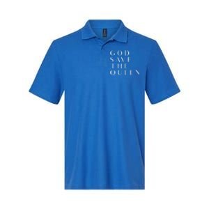 God Save The Queen Gift Softstyle Adult Sport Polo