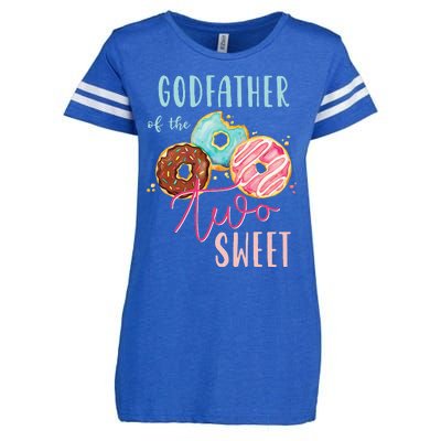 Godfather Sweet Two Donut Birthday Party Theme Enza Ladies Jersey Football T-Shirt