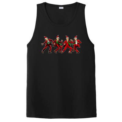 Group Santa Trump Dancing Xmas Funny President Supporter Great Gift PosiCharge Competitor Tank