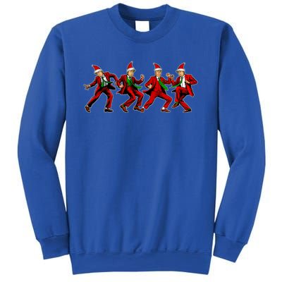 Group Santa Trump Dancing Xmas Funny President Supporter Great Gift Sweatshirt