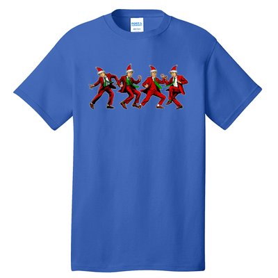 Group Santa Trump Dancing Xmas Funny President Supporter Great Gift Tall T-Shirt