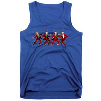 Group Santa Trump Dancing Xmas Funny President Supporter Great Gift Tank Top