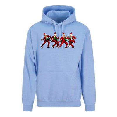 Group Santa Trump Dancing Xmas Funny President Supporter Great Gift Unisex Surf Hoodie