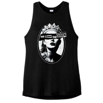 God Save The Queen God Save Queen Reputation Era Inspired Ladies PosiCharge Tri-Blend Wicking Tank