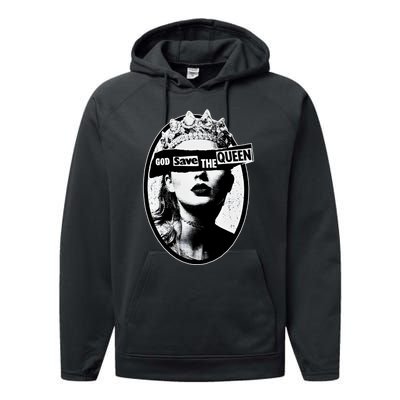 God Save The Queen God Save Queen Reputation Era Inspired Performance Fleece Hoodie