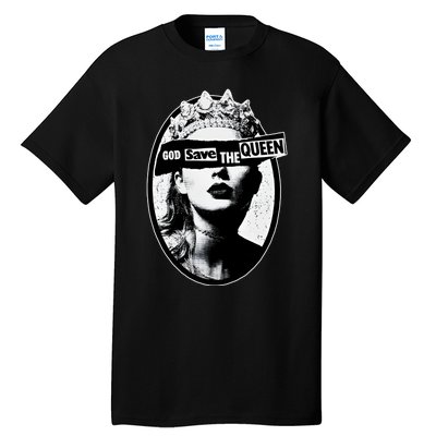 God Save The Queen God Save Queen Reputation Era Inspired Tall T-Shirt