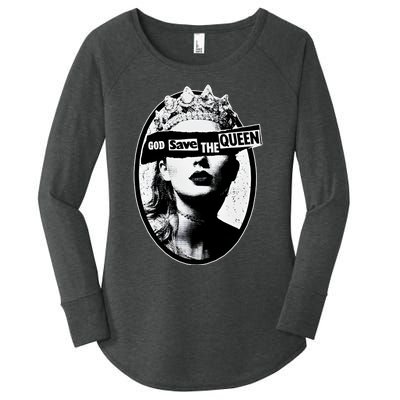 God Save The Queen God Save Queen Reputation Era Inspired Women's Perfect Tri Tunic Long Sleeve Shirt