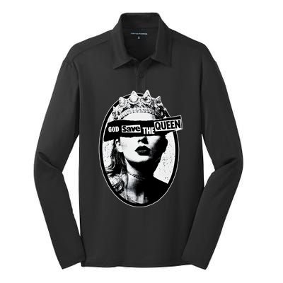 God Save The Queen God Save Queen Reputation Era Inspired Silk Touch Performance Long Sleeve Polo