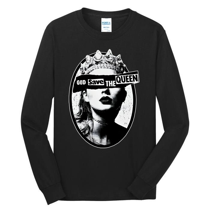 God Save The Queen God Save Queen Reputation Era Inspired Tall Long Sleeve T-Shirt