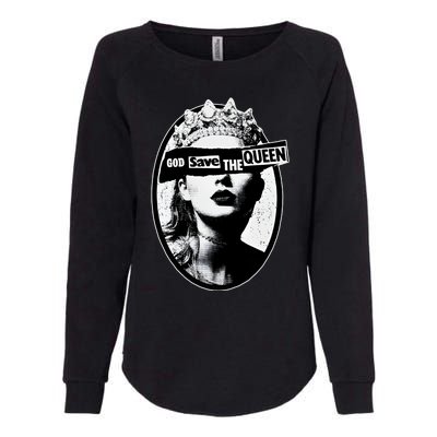 God Save The Queen God Save Queen Reputation Era Inspired Womens California Wash Sweatshirt