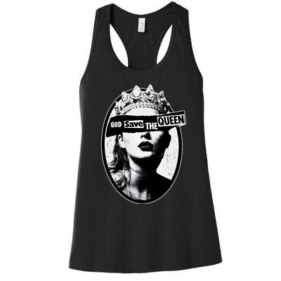 God Save The Queen God Save Queen Reputation Era Inspired Women's Racerback Tank