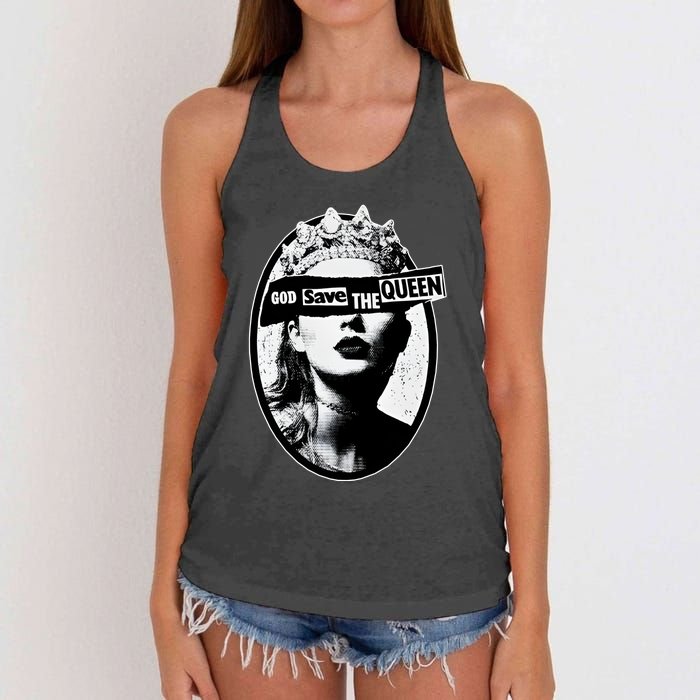 God Save The Queen God Save Queen Reputation Era Inspired Women's Knotted Racerback Tank