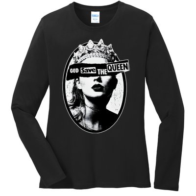 God Save The Queen God Save Queen Reputation Era Inspired Ladies Long Sleeve Shirt