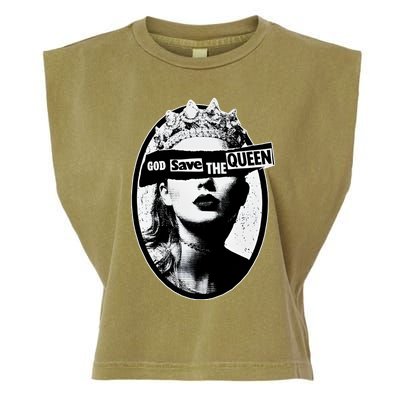 God Save The Queen God Save Queen Reputation Era Inspired Garment-Dyed Women's Muscle Tee