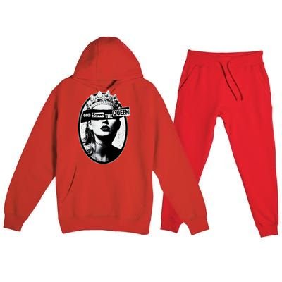 God Save The Queen God Save Queen Reputation Era Inspired Premium Hooded Sweatsuit Set